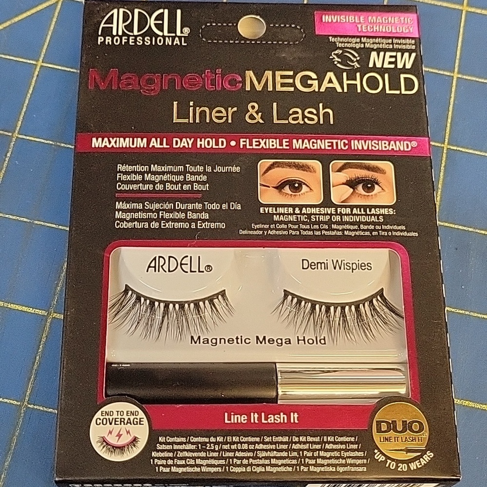 Ardell Magnetic MEGAHOLD Liner & Lash Duo Demi Wispies Line It Lash It New